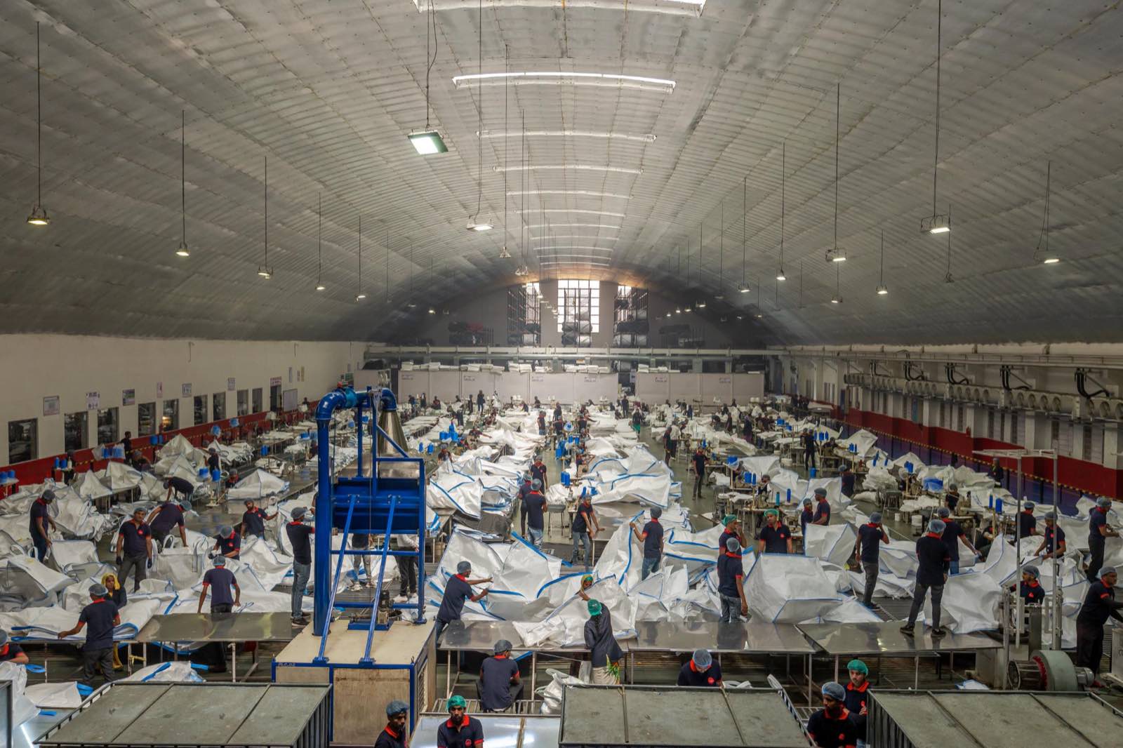 The Pegma stitching hall, where FIBC bodies are assembled